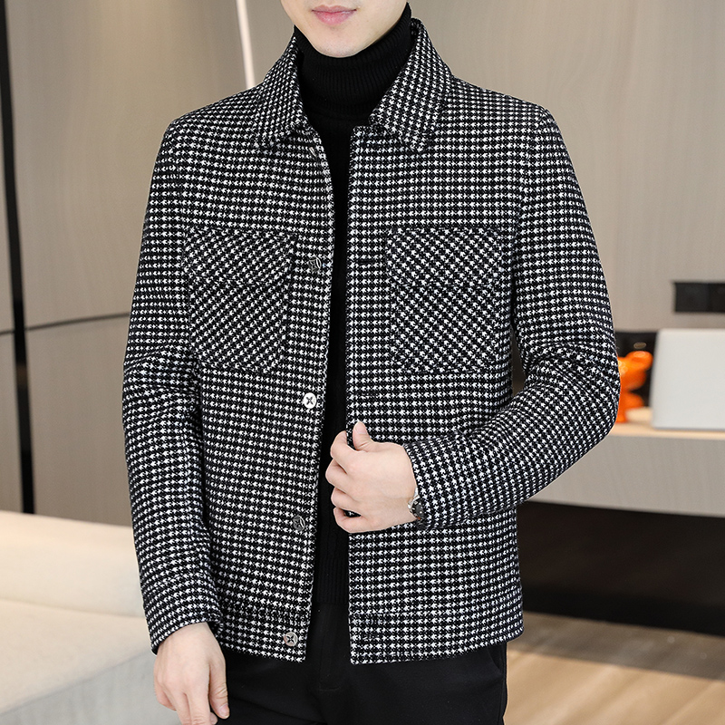 Streetwear Brand Jacket - Giacche di lana scozzesi invernali di