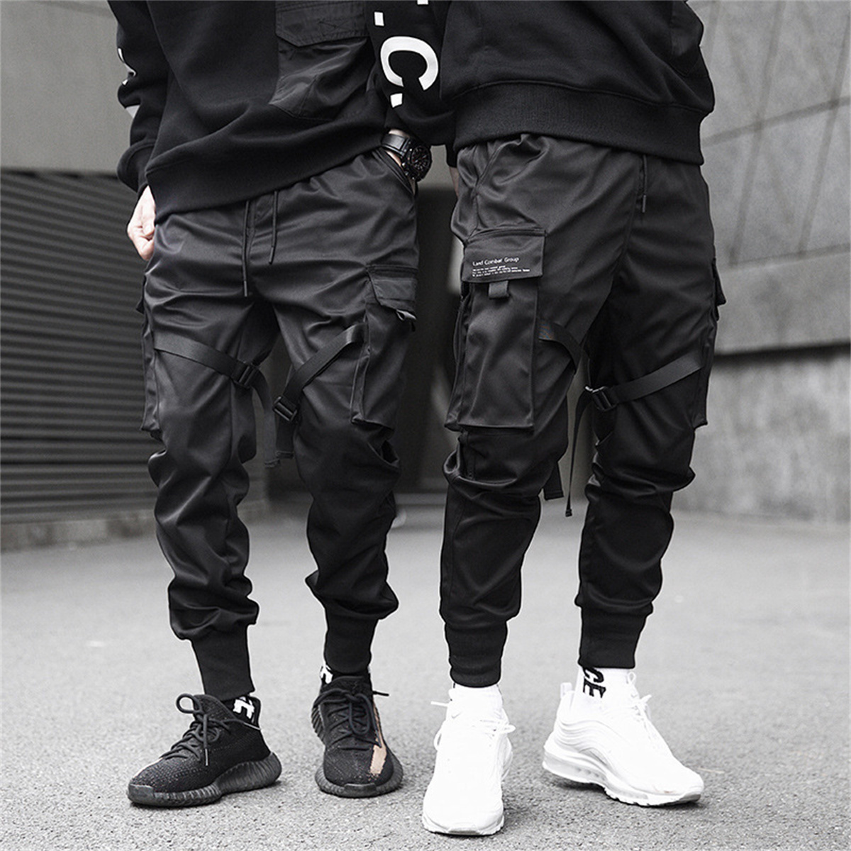 Pantaloni cargo hip-hop neri P - Streetwear Brand Jacket recensione e prezzo