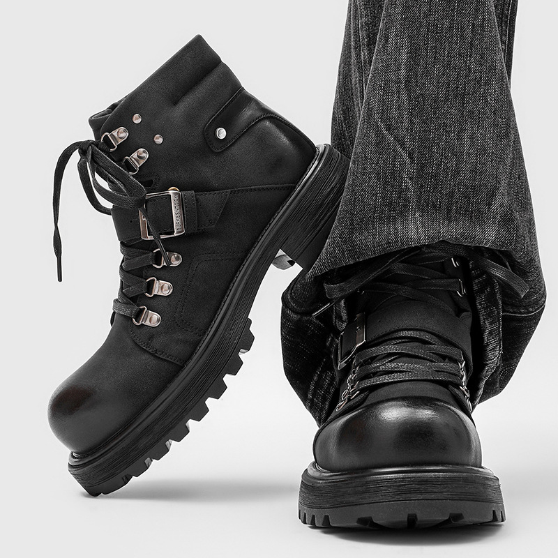 Stivali in pelle da uomo di ma - Streetwear Brand Luxury recensione e prezzo